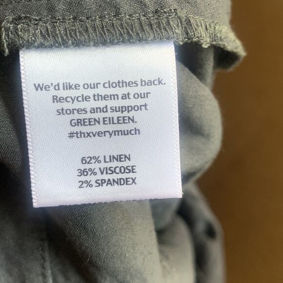 Eileen Fisher Gray Linen Blend Midi Pocket Skirt W-404 Size XS - Picture 6 of 7